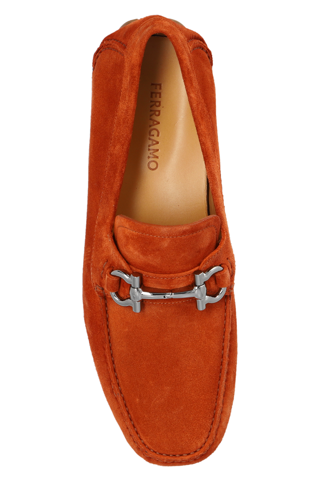 Salvatore ferragamo red outlet loafers